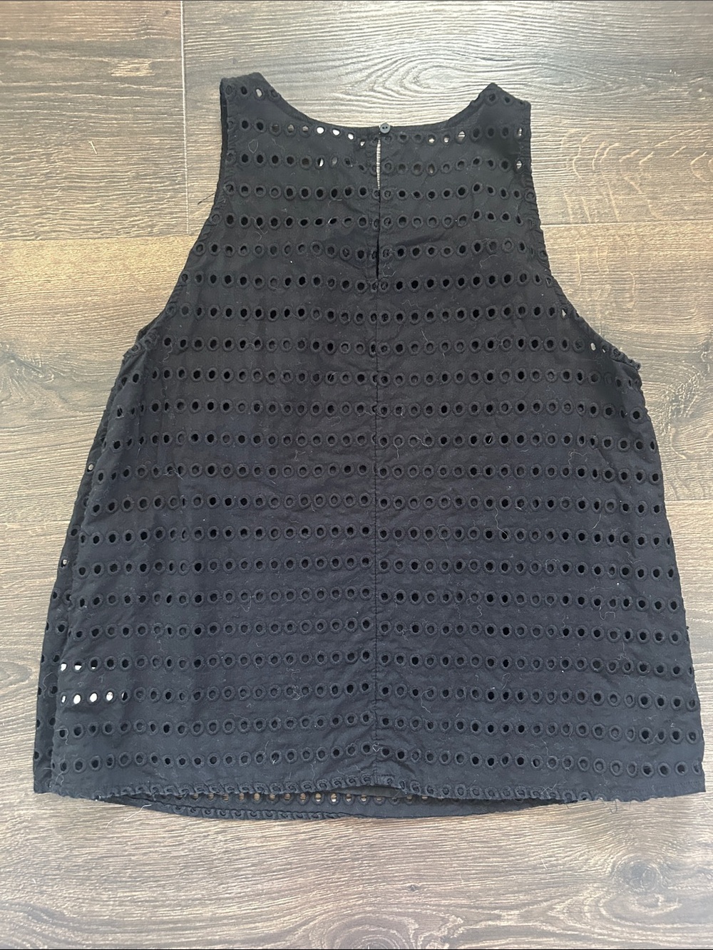 a new day Black Eyelet Sleeveless Tank Top - Picture 2 of 3